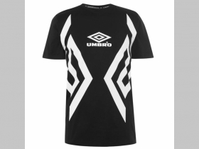 Umbro čierne pánske tričko FULL PRINT s tlačeným logom materiál 100%bavlna